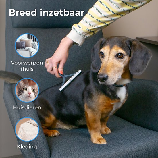 Nuvance - Tierhaarentferner - Katzenhaarentferner - Hundehaarentferner - Fusselentferner - Blau