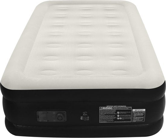 FLOAT – Einzel-Luftmatratze mit integrierter elektrischer Pumpe – 191 x 99 x 38 cm – Selbstaufblasende Einzel-Luftmatratze – Gästebett Twin – NimbusRest