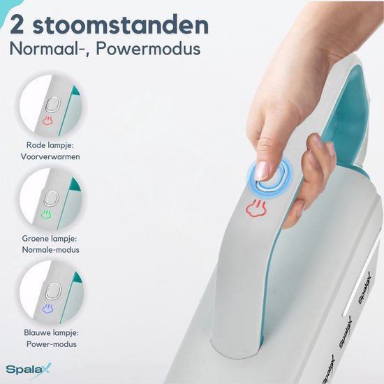 Spalax SteamPro Dampfreiniger & Händetrockner - Teppichreiniger / Fleckenreiniger - Dampfreiniger - Dampfgerät - Boden, Sofa, Teppich