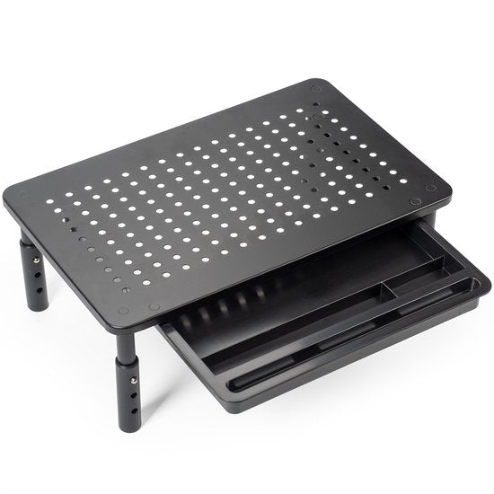 Auronic Monitorständer - Monitorträger - Bildschirmträger - Verstellbar - 37 x 23,5 x 10 cm - Metall - Schwarz