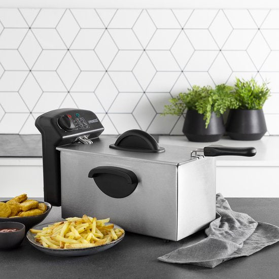 Friteuse 3 Liter - Princess 182626 Family Castel Friteuse 3 Liter - Kaltzone - Fassungsvermögen 3 Liter - Friteuse Princess - 2000W