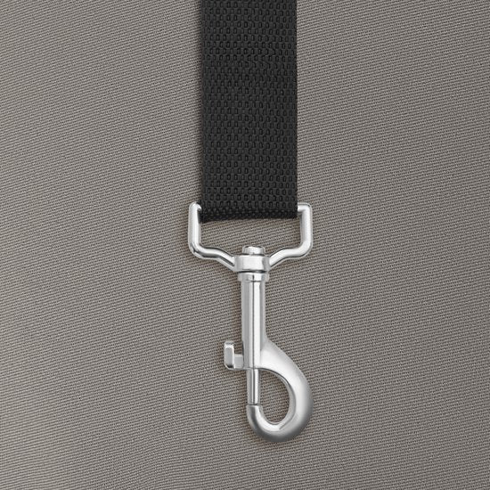Tectake Hundeautositz Milow - Mit Sicherheitsleine - Fürs Auto - Hundekorb - Bequem und sicher - 55x50x29cm - Grau