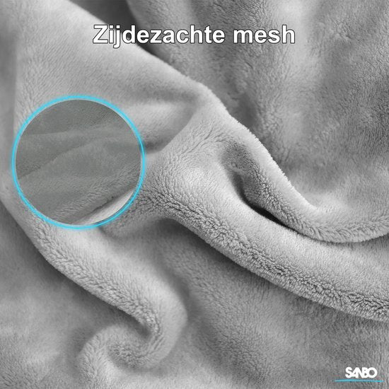 Sanbo Electric Blanket - 120 x 160 cm - Maschinenwaschbar - Decke - 1 Person - 3 Stufen - Mit Timer - Wärmedecke