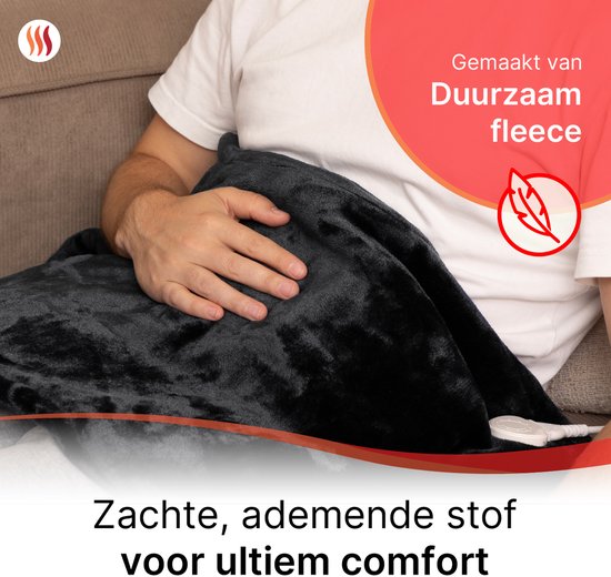 Seranova gewichtete elektrische Wärmekissen für Rücken, Schultern und Nacken - Heizkissen - Heizkissen - 1.3KG - 100w - Grau