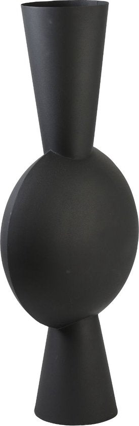 Light & Living Vase Kavandu – Schwarz – 37,5 x 22 x 81 cm – Metall – Modern – Blumenvase – Wohnaccessoire – Dekorative Vase für das Wohn- oder Schlafzimmer