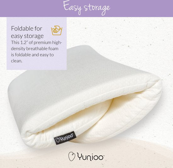 Yunioo Faltbare Wickelauflage | Wickelunterlage | Universalmatratze für Wickelkorb, Moseskorb, Kinderwagen und Kinderbett | mit ultraweichem, wasserabweisendem und abnehmbarem Bezug | Unterstützung eines guten Zwecks | 79 x 41 x 3 cm