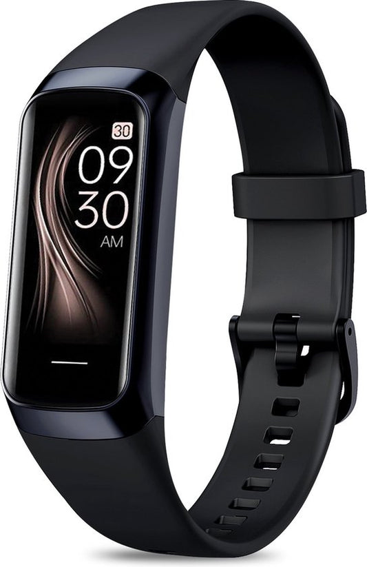 Otiume Activity Tracker HR mit Schrittzähler und Herzfrequenzmesser - Sportuhr - Smartwatch - Schwarz für Frauen, Männer und Kinder - Fitness Tracker - Blutdruckmessgerät