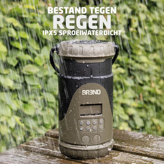 BREND BR-2245 Notfallradio mit Laterne und abnehmbarer Taschenlampe - FM/ DAB+ Radio - Bluetooth - USB-C - Powerbank - Wasserdicht - SOS-Funktion