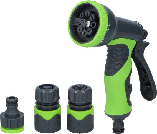 Kinzo Sprayer Set - 4 Teile - 8 Funktionen - Grün/ Grau