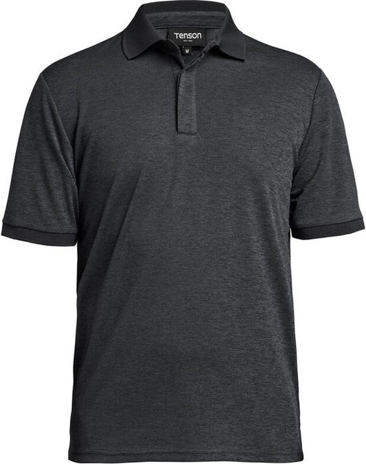 Tenson TXlite Melange Polo 465018060 - Schwarz - 3XL