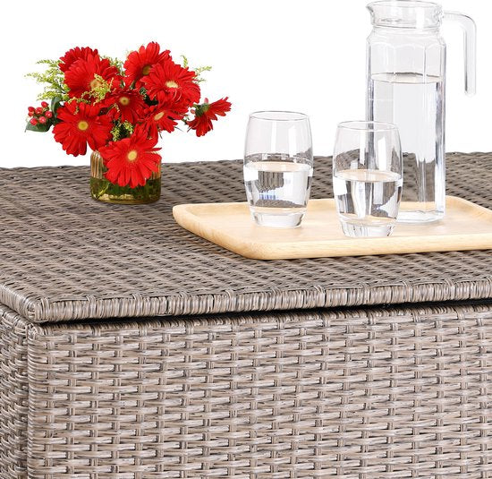 Casa Kissenbox - Gartenbox - Kissenaufbewahrungsbox - Creme - 75x75x70cm