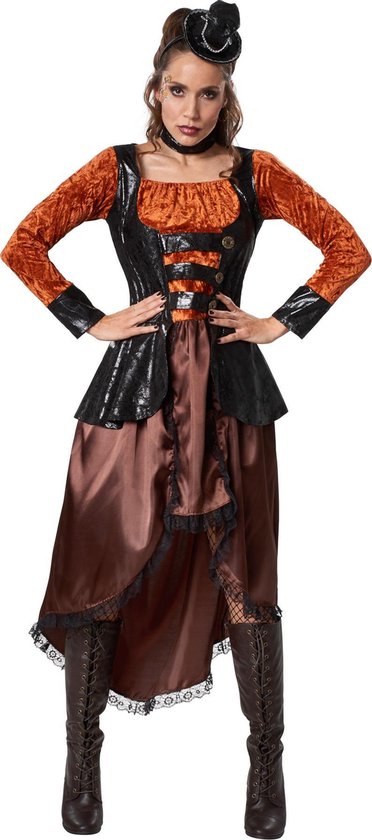dressforfun - Steampunk prinzessin XXL - verkleiden kostüm halloween verkleiden partykleidung karneval kostüm partykleidung - 302324