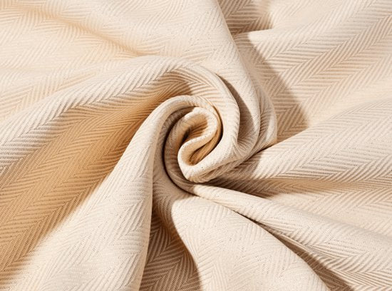 Larson - Luxushotel Verdunkelungsvorhang - mit Ringen - 3m x 2.5m - Light taupe