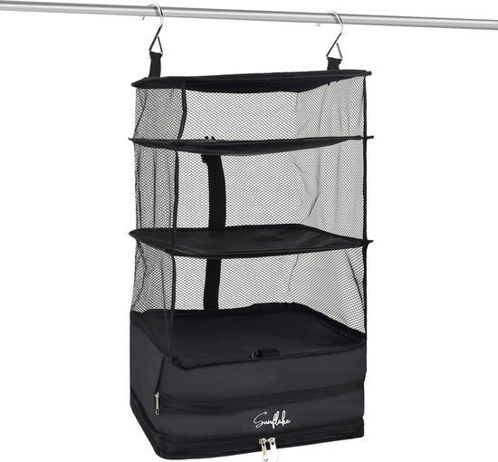 Hängende Packwürfel - faltbar - 4 Fächer - Kofferorganisator - Sunflake