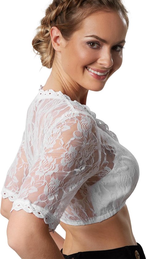 Dressforfun Dirndlbluse Heidi XL - Faschingskostüm Halloween Kostüm Faschingskostüm Karneval Partykleidung - 303078