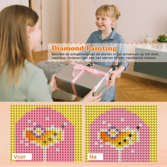 Rubye® Mini Diamantbilder - 2 Stück - Erwachsene - Diamantbilder Kinder - Set - Cocktails - 15x20cm