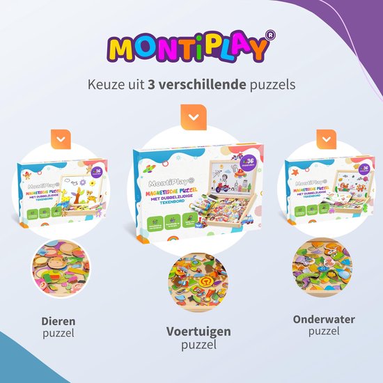 MontiPlay® Magnetspielzeug Fahrzeuge - Magnetbuch - Kreidetafel Kinder - Magnetbuch - Magnetisches Spielzeug - Zeichentafel - Montessori - Sensorik - Busy Board - Spielzeug für unterwegs - Spielzeug für das Auto - Spielzeug für unterwegs