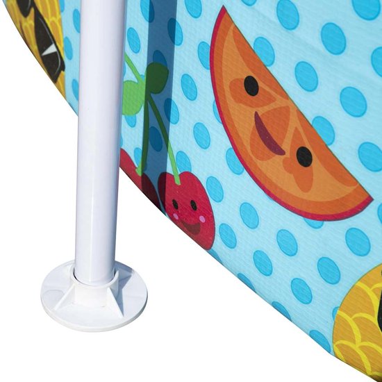 Bestway Steel Pro Kinderpool - UV-Sonnenschutz & kühlender Wassersprüher - 244x51 cm