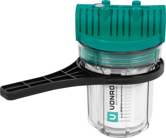 VONROC Vorfilter für Pumpen und Hydronikpumpen - 12cm - Max. 4000l/h - Universal Vorfilter