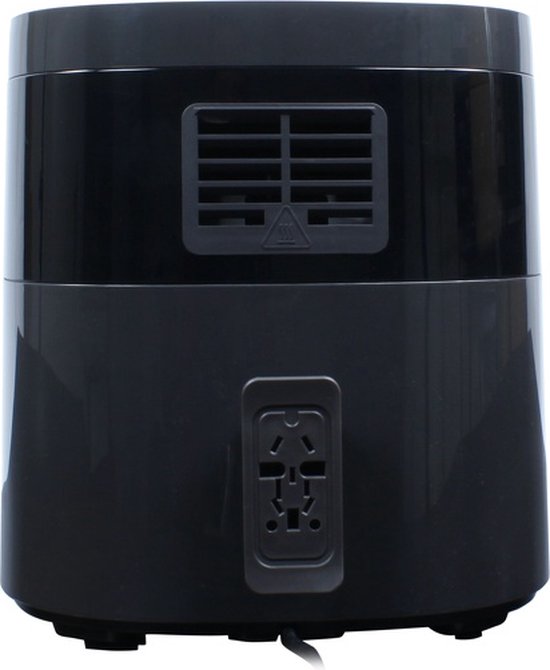 Wartmann Airfryer - PFAS-freie Heißluftfritteuse mit Sichtfenster - Neues Modell - 5,7 Liter - 10 Programme - 1700 Watt - Schwarz