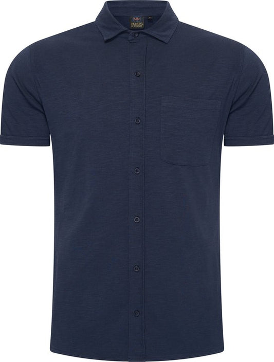 Mario Russo Kurzarmhemd - Hemd Männer - Polohemd Männer - t shirt Männer - M - Marine