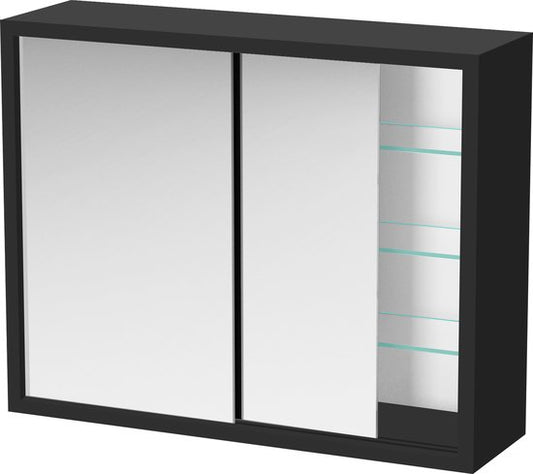 Medizinschrank - Spiegelschrank über dem Waschbecken Bad WC - Schiebetüren - 50 x 40 x 14 cm