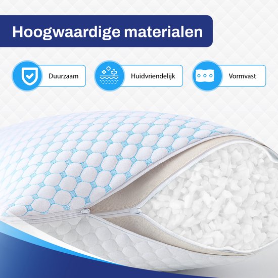 Sleeptight Adjustable Pillow - 70 x 50 x 16 cm - Ergonomisches Memory Foam Kissen für Seitenschläfer