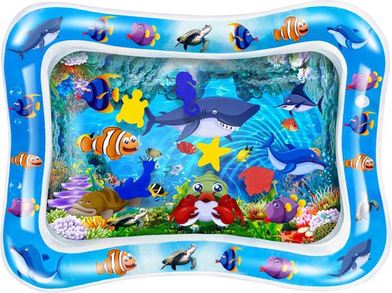 Frummel Wasser Spielmatte Baby - Wassermatte - Spielmatte - Aufblasbar - Wasserspielzeug Baby - Geschenk für die Mutterschaft - Clownfisch