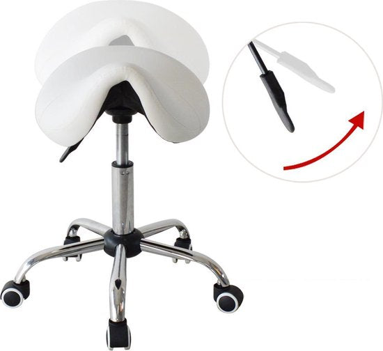 Sattelhocker ergonomisch - Barbierhocker - Arbeitshocker - Tabouret - höhenverstellbar