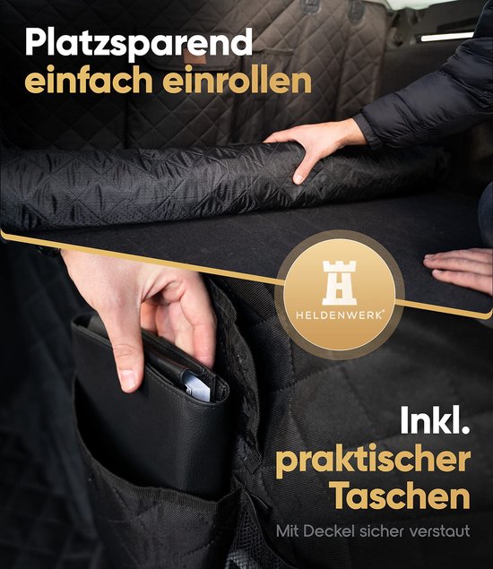 Auto-Kofferraumschutz Hund gepolstert mit Seiten- und Kofferraumschutz, Hundedecke, Kofferraum, wasserdicht und kratzfest, universelle Kofferraumschutzmatte für Hunde
