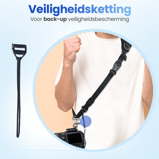 Techvavo® Verstellbarer Kameragurt – Schultergurt für Digital- und Spiegelreflexkameras – Kameraschultergurt – Bequem und langlebig