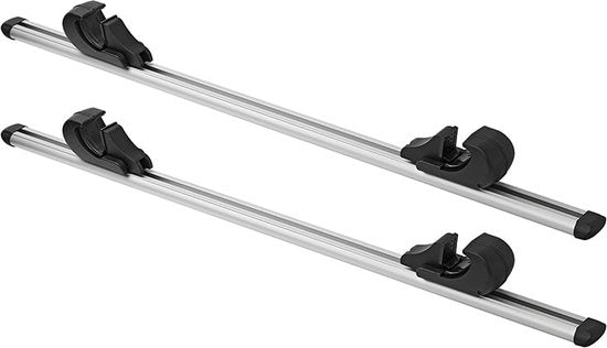 Pro Plus Dachrelingträger – Länge 120 cm – Aluminium – Maximale Belastung 90 kg – 2 Stück