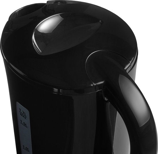 Tomado TWK1700B - Wasserkocher - 1,7 Liter - Kunststoff - Leichtgewicht - Wasserstandsanzeige - Schwarz