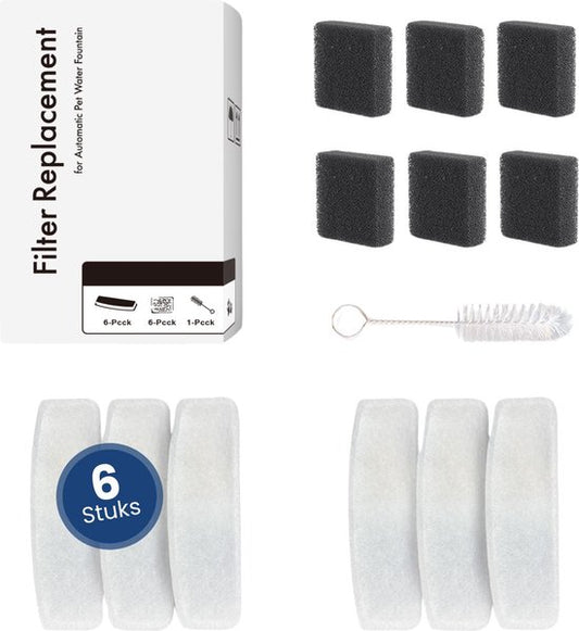 Filter passend für Gologi Trinkbrunnen 2.0 - Filter Refill - Smart Drinking Fountain - 6 Stück