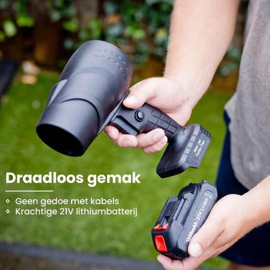 Nexxt Turbo Jet Blower Luftgebläse - Kabelloses Turbogebläse - Air Duster - Luftpistole Kompatibel mit anderen Batterien - 35.000 U/min - 550 G Luftdruck - 2000W