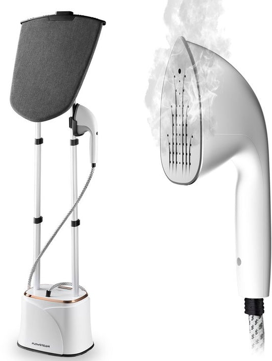 Flowsteam PRO Wäschedampfer – 1950 W – 2,2 L – 150 min – Inkl. Bügelbrett - Weiß