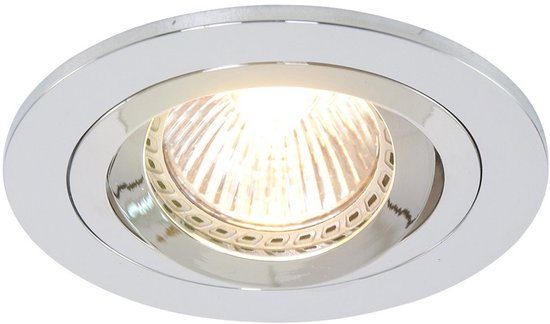 Einbaustrahler Pelite 7304CH in glänzendem Chrom, Ø 10 cm – Modern, schwenkbar, für den Innenbereich geeignet – Steinhauer, Metall, Elektronik, Kunststoff