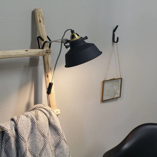 Wandleuchte Nove 1320ZW - Schwarz, dreh- und schwenkbar, Kunststoff/Metall - Mexlite