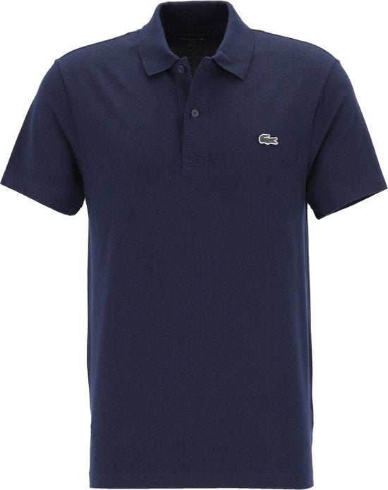 Lacoste Poloshirt, atmungsaktiv, dunkelblau (Navy) – Größe L – Herren