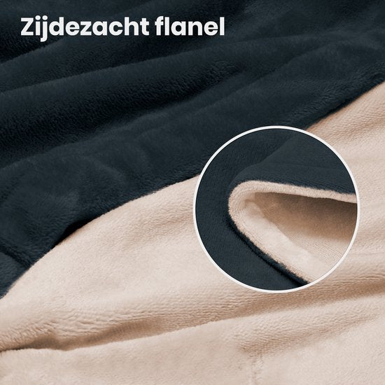 Auronic Electric Blanket - Duo Pack - Wärmedecke - 1 Person - 3 Wärmestufen - 160x120cm - Anthrazit