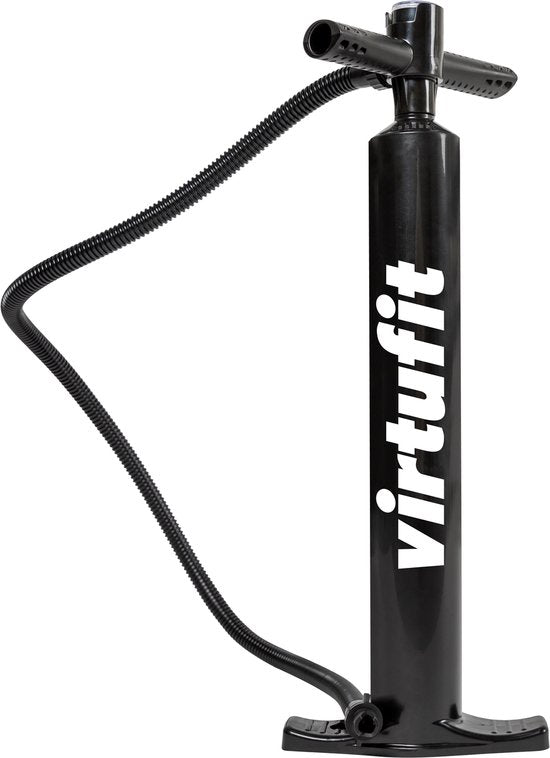 VirtuFit Ocean Aufblasbares SUP-Board 275 cm – Max. 150 kg – Komplettset – Inklusive Pumpe, Paddel, Tragetasche, Zubehör & GoPro-Halterung – Stand-Up-Paddle-Board – Schwarz