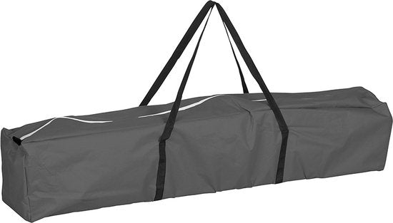 Pro Garden Easy-Up Partyzelt - 300 x 300 x 245 cm - Polyethylen - Faltbar & Wasserfest - Inklusive Tragetasche - Für Gartenpartys & Veranstaltungen - Grau