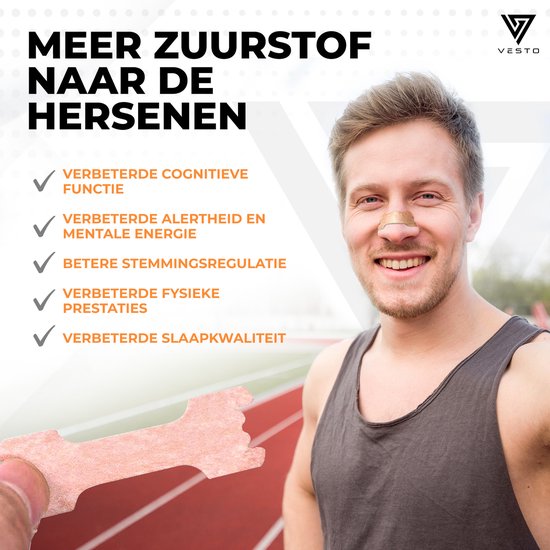 Vesto® 100 Stück Anti-Schnarch-Pflaster - Nasenstreifen - Schnarchen - Nasenspreizer - Produkte für besseren Schlaf - Nacht-Nasenpflaster