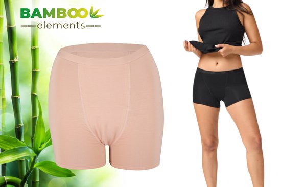 Bamboo Elements - Menstruationsunterwäsche - Hipster - Nackt - Periodenunterwäsche - Menstruationsslips - Unterwäsche Damen Boxershorts