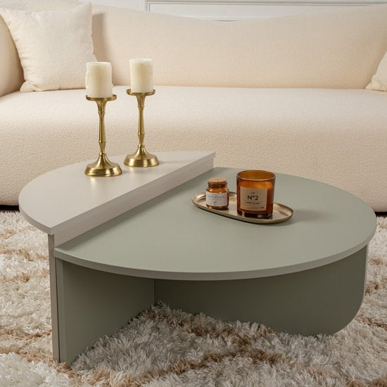 Couchtisch aus Holz "Orion" 90 x 60 x 30 cm - Esche grün