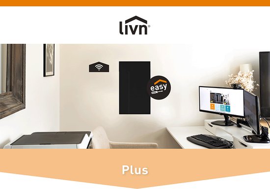 Livn Infrarot-Heizpaneel Plus 600, 120 x 60 cm, schwarz – 600 W Leistung – Steuerung über App