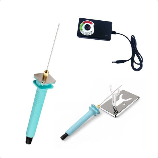 Tech Essentials® Biegbarer Styroporschneider mit Halter - 30W - Verstellbar - Modellierwerkzeuge - Lötkolben - Styroporschneider - Kreiselschnitt - Filament - Tempex - Hobby - Styroporschneider - Schaumstoffschneider