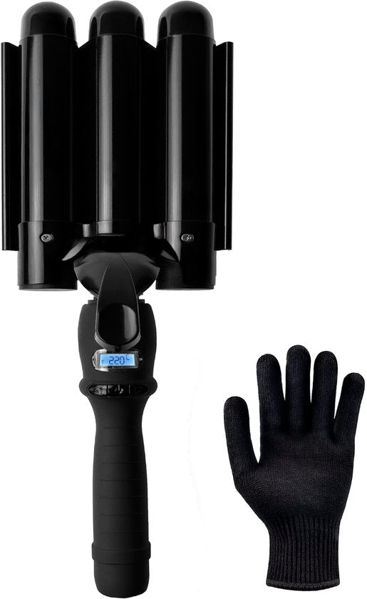 Vaive Waffeleisen 32 mm - Beach Waves - Wellen-Lockenstab - Lockenstab - Waver - Keramikbeschichtung