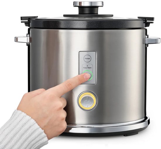 Solis Reiskocher Multi 8162 - Reiskocher und Dampfgarer - für alle Reissorten - Dampfgarer für Reis, Gemüse, Fisch und mehr - 650 W - 1.2L