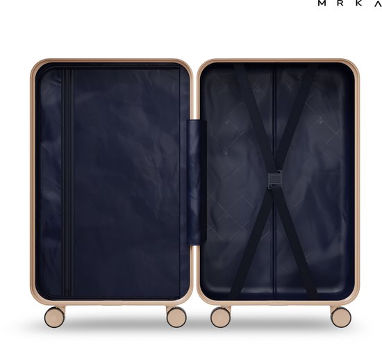 MRKA® Milano – Reisekoffer Medium (M) – Taupe – Koffer – Koffer – Großer Koffer – Koffer für das aufgegebene Gepäck – Koffer Medium – Koffer 20 kg - Reisekoffer - Koffer - Koffer aus Polypropylen - Leichtgewicht - TSA-Schloss - Zahlenschloss - 360°-Rollen
